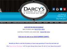 Tablet Screenshot of darcysacademyofdance.com